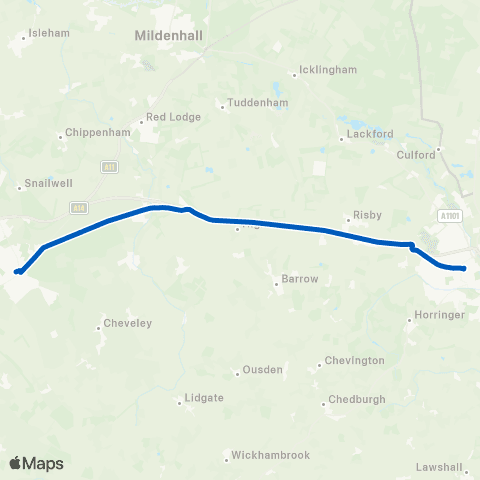 Stephensons of Essex Bus Station - The Guineas Bus Station map