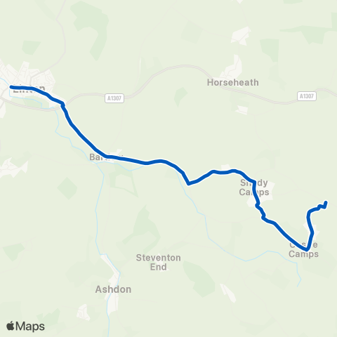 Star Cabs Haverhill Road - Hillway map