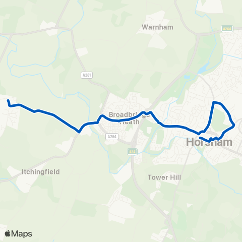 Sussex Coaches Post Office - Shelley Arms map