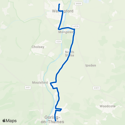 Thames Travel Goring / Streatley Sta - Market Place map