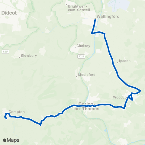 Thames Travel Market Place - The Downs School map