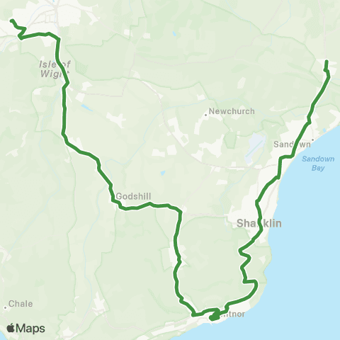 Southern Vectis Carisbrooke College - Church map