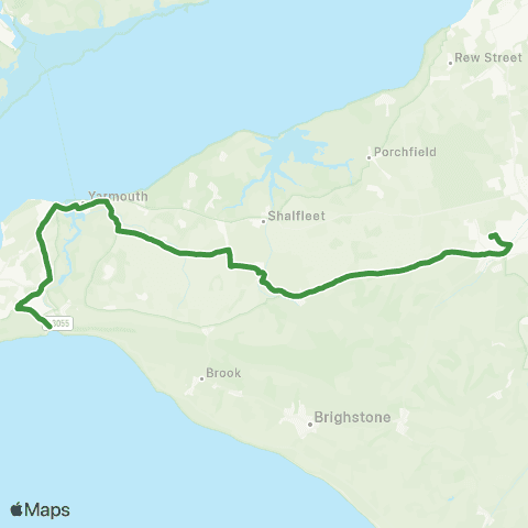 Southern Vectis Carisbrooke College - Westhill Lane map