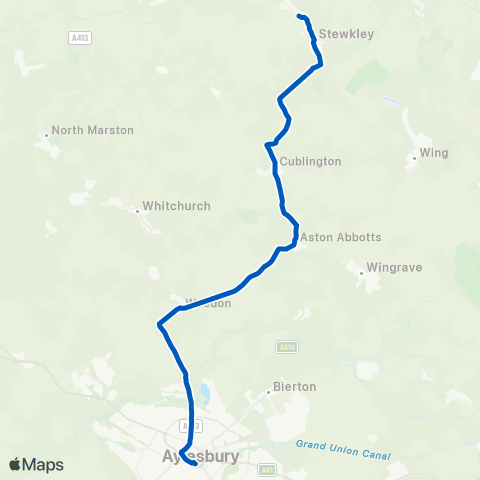 Z & S Transport Stockhall Crescent - Aylesbury Bus Sta map