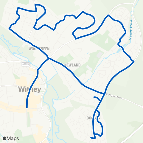 West Oxfordshire Community Transport Market Square - Market Square map