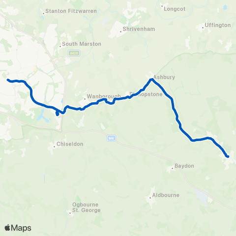 West Berkshire Council Transport Services Fleming Way - Market Square map