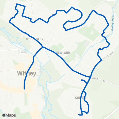 West Oxfordshire Community Transport Market Square - Market Square map