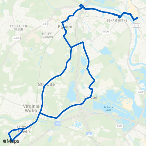 White Bus Services Elmsleigh Bus Sta - Elmsleigh Bus Sta map