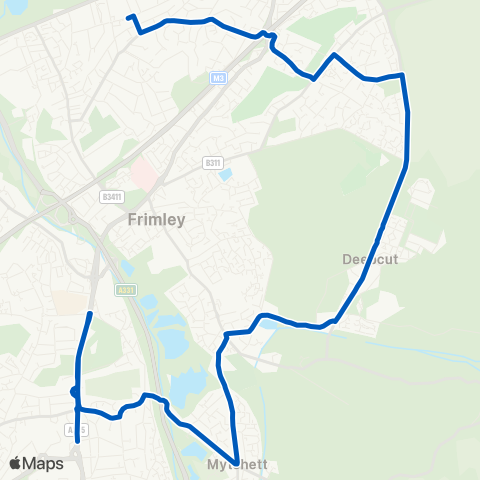 White Bus Services Pembroke Broadway - Kingsmead South map