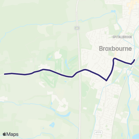 Uno Hertfordshire Zoo - Broxbourne Railway Sta map
