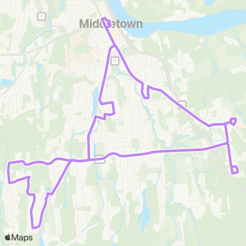 River Valley Transit Saybrook Rd / Wesleyan Hills map