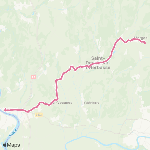Arche Agglo le Bus St Donat s/ l'Herbasse - Tain l'Hermitage map