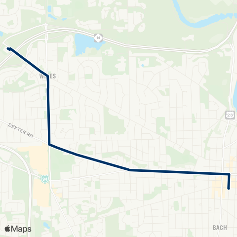 TheRide Maple - Dexter map