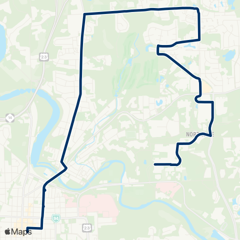 TheRide Pontiac - DHU Varren map