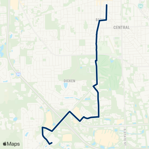 TheRide Ann Arbor - Saline Rd map