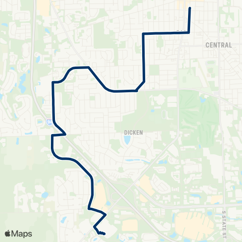 TheRide W Stadium - Oak Valley map