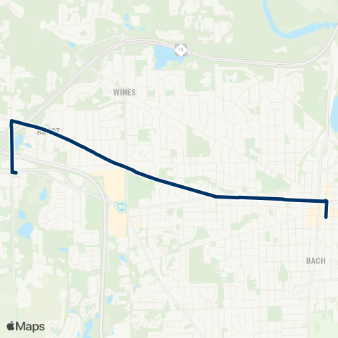 TheRide Dexter Ave map
