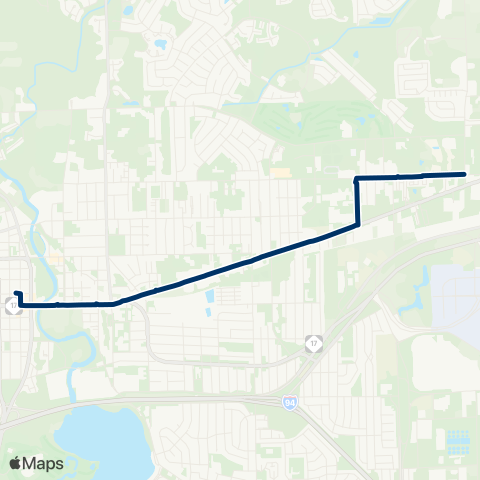 TheRide E Michigan Ave map