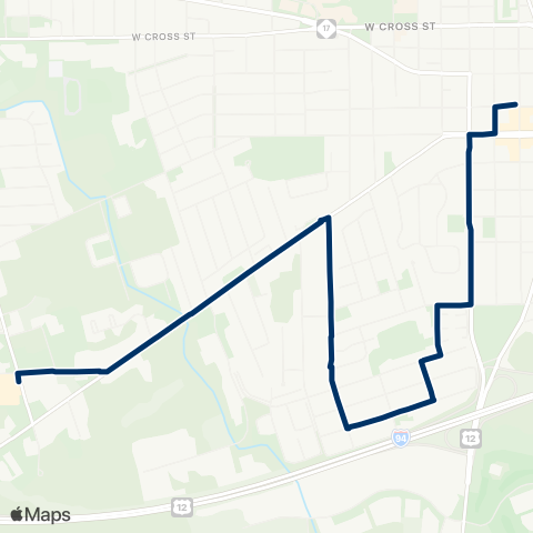 TheRide Harriet - W Michigan map