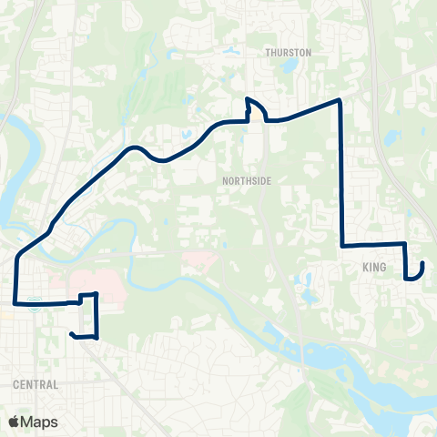 TheRide U-M - Plymouth - Greenhills map