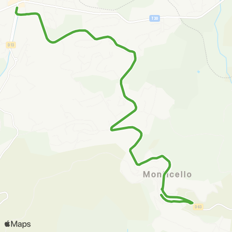 A Balanina Île Rousse-Monticello map