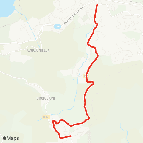 A Balanina Île Rousse-Santa Reparata di Balagna map