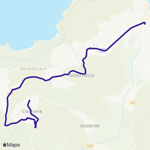 A Balanina Île Rousse-Corbara-Pigna map
