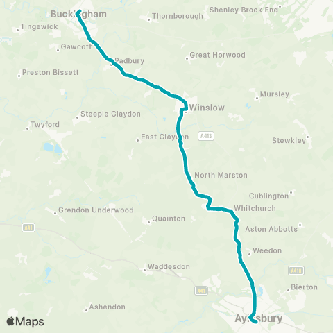 Arriva Beds and Bucks Aylesbury Bus Station - High Street map