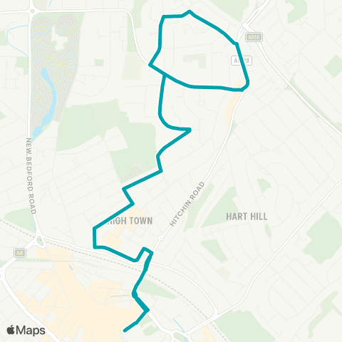Arriva Beds and Bucks Church Street - Church Street map