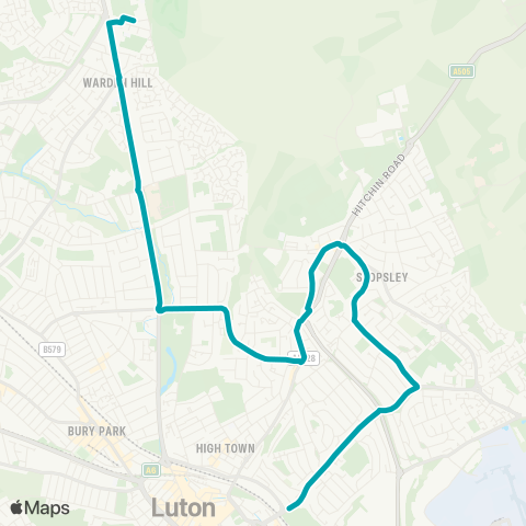 Arriva Beds and Bucks  map
