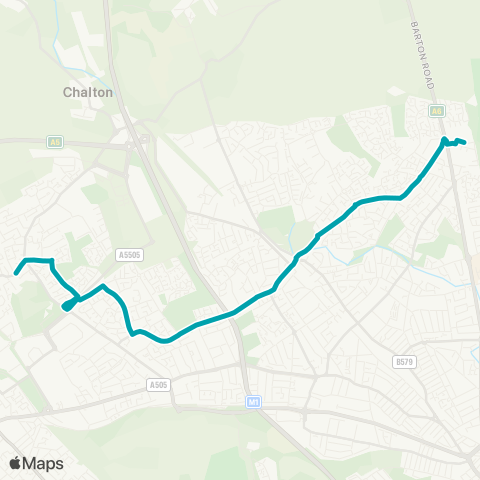Arriva Beds and Bucks  map