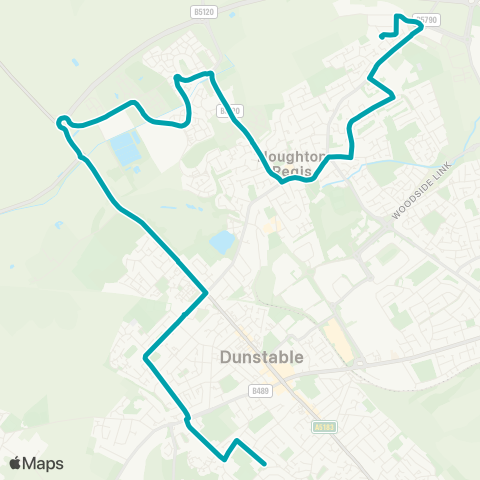 Arriva Beds and Bucks  map