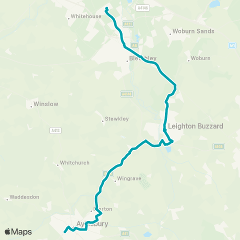 Arriva Beds and Bucks The Point - Sir Henry Floyd School map