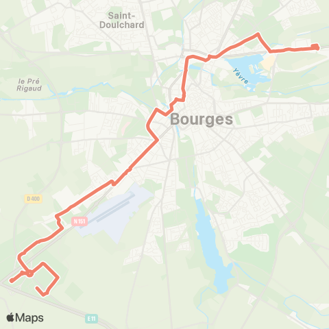 AggloBus Varennes - Faraday map