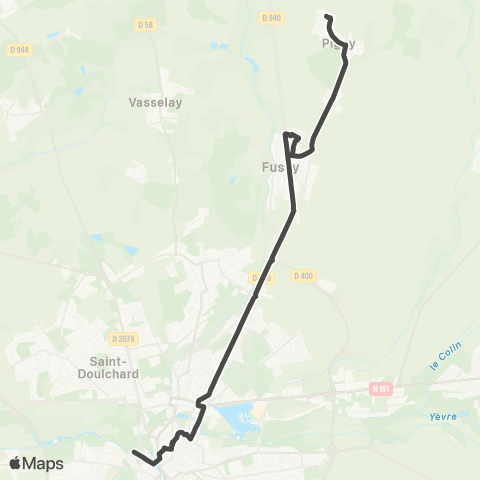 AggloBus Quais du Prado - Fussy - Pigny map