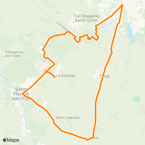 AggloBus Ligne Orange map