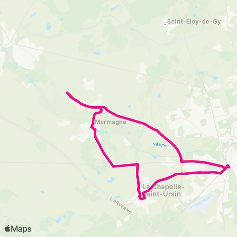 AggloBus Ligne Rose map