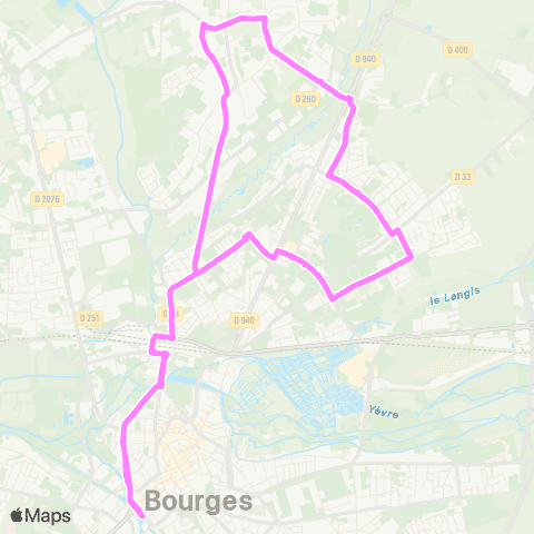 AggloBus Ligne Violette map
