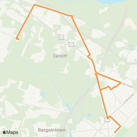 SJTA English Creek Community Shuttle map