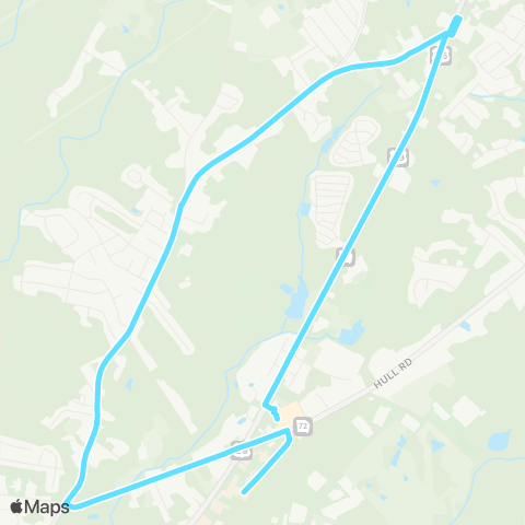 Athens Clarke County Transit North Side Circulator map