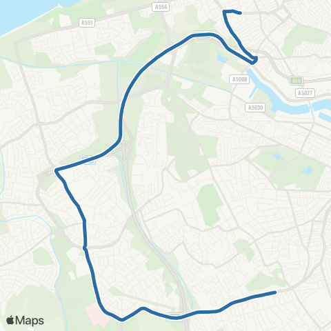 Al's Coaches Cambridge Road - Loretto Road map