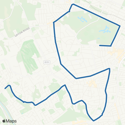 Al's Coaches Francis Avenue - Moorfields Avenue map