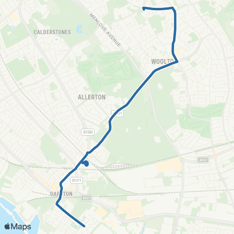 Al's Coaches Speke Road - Vesuvian Drive map