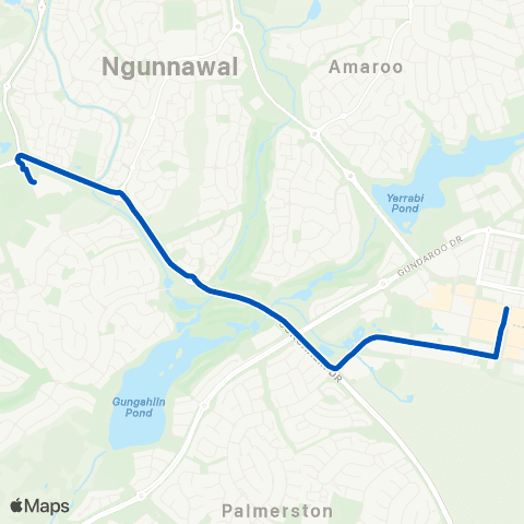 ACT School routes John Paul College School Grounds SSO map