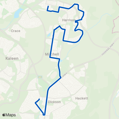 ACT School routes Lyneham PS School Grounds SSO map