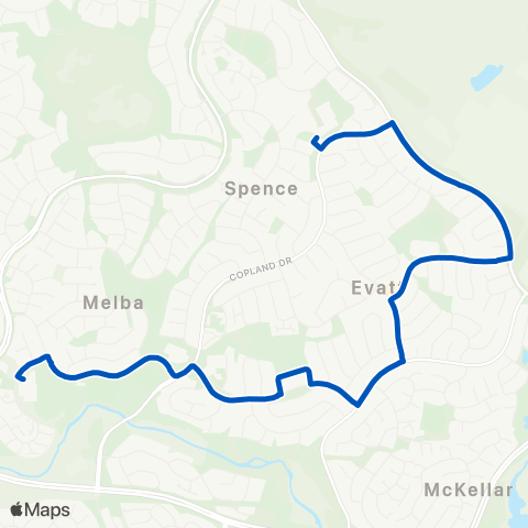 ACT School routes Melba HS School Grounds SSO map