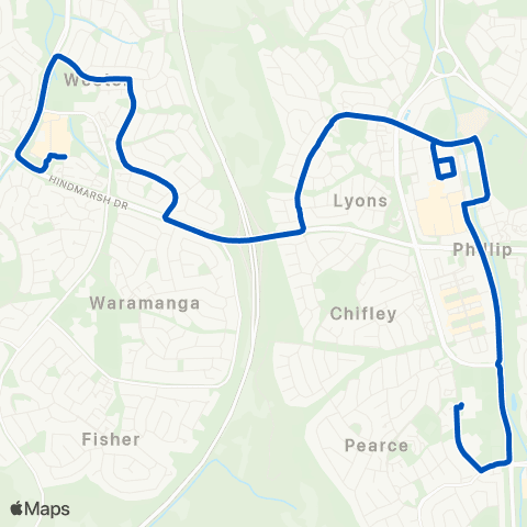 ACT School routes Melrose HS Marr St SSO map