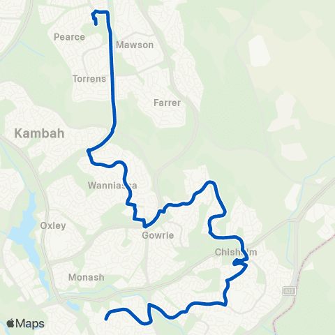 ACT School routes Marist College School Grounds SSO map