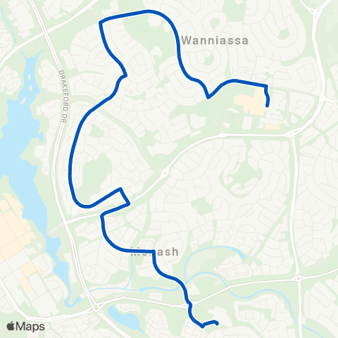 ACT School routes MacKillop College School Grounds SSO map