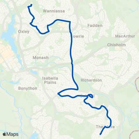 ACT School routes St Anthony's PS School Grounds SSO map